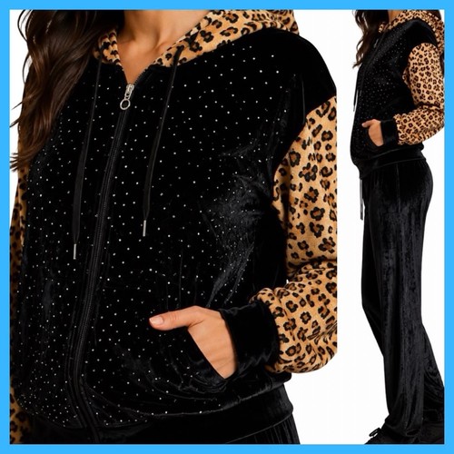 Damen chenille leopard - chenille,