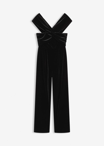 Jumpsuit aus fließendem samt - jumpsuit,